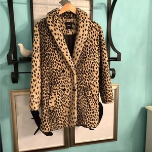 ASOS Animal Print Teddy Jacket
